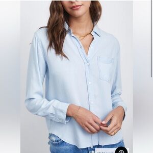 Rails Ingrid Raw Hem Shirt, XL